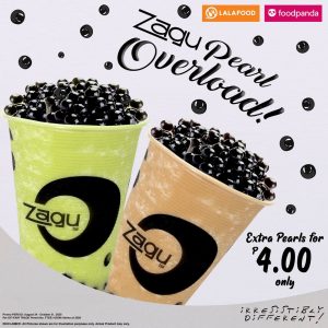 Zagu - Tapioca Pearl Overload for ₱4 for Every Order of Zagu Pearl Shake 