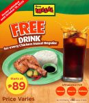 Mang Inasal - FREE Drink for Every Chicken Inasal Regular