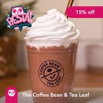 FoodPanda - Get 15% Off on Orders from Motorino, The Coffee Bean & Tea Leaf and Goldilocks