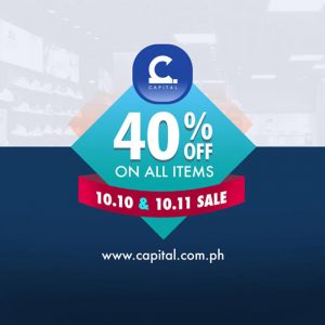 Capital PH - 10.10 Sale: 40% Off on All Items