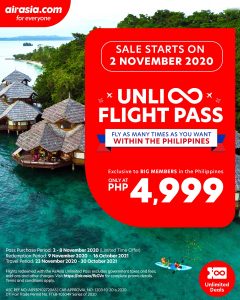 AirAsia - Unlimited Domestic Flights for a Year for ₱4,999