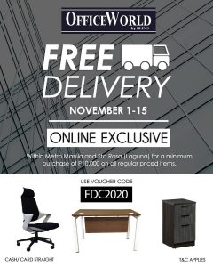 OfficeWorld - FREE Delivery With Minimum Online Purchase of ₱10,000 on Regular Priced Item