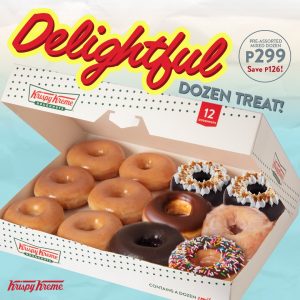 Krispy Kreme - Get a Mixed Dozen for Only ₱299 (Save ₱126)