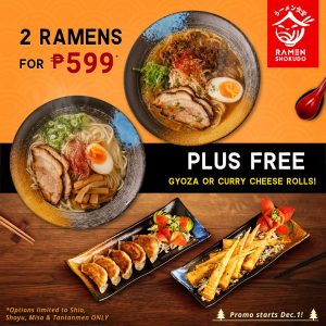 Ramen Shokudo - Get 2 Ramens for ₱599