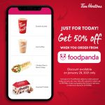 Tim Hortons - Get 50% Off on Orders via Foodpanda