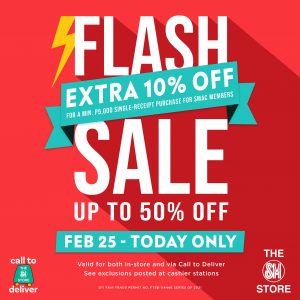 The SM Store - Flash Sale: Up to 50% Off + Extra 10% Off