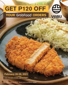 Yabu - Get ₱120 Off via GrabFood