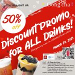 Gong cha - Get 50% Off on All Drinks via Botty