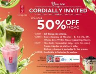 Gong cha - Get 50% Off via Botty