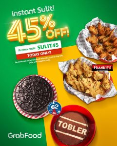 GrabFood - Get 45% Off on Frankie's and Cake2Go Orders
