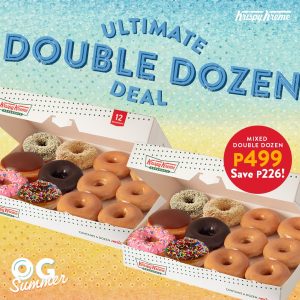 Krispy Kreme - Get a Mixed Double Dozen for ₱499 (Save ₱226)