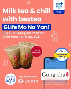 Gong cha - Buy 1 Get 1 Milk Tea via GLife