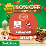 GrabFood - April 25 Summer Steals Bahaycation Promo: Get 40% Off