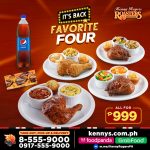 Kenny Rogers Roasters - Favorite Four Promo for ₱999