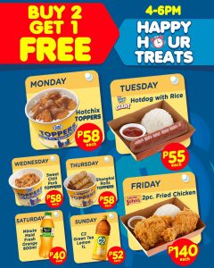 Ministop - Happy Hour Treats: Buy 2 Get 1 FREE Promo