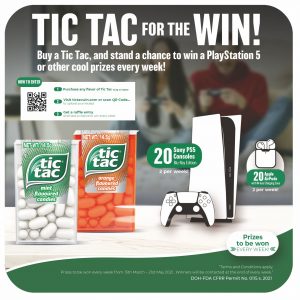 Tic Tac For The Win Contest - Stand a Chance to Win a Sony Playstation 5 or Apple AirPods