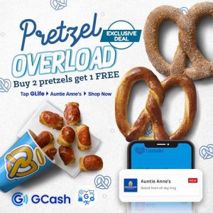 Auntie Anne's - Buy 2 Get 1 Free Pretzel through GLife