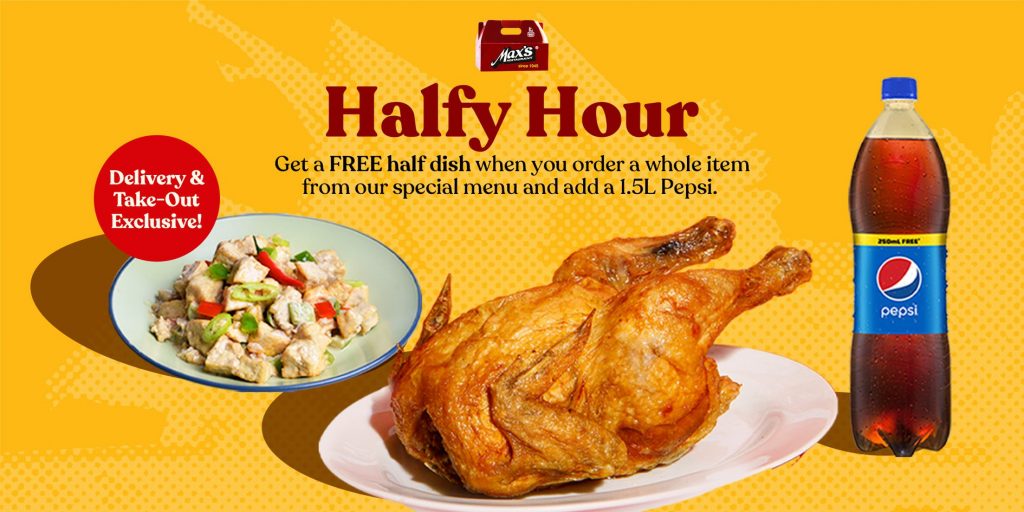 Max's Restaurant - Halfy Hour Promo Upgrade