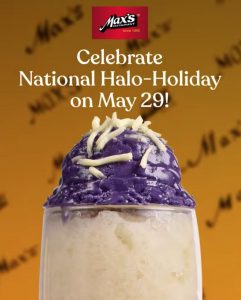 Max's Restaurant - National Halo-Holiday Promo: Get FREE Pinoy Cooler Max's Restaurant - National Halo-Holiday Promo: Get FREE Pinoy Cooler