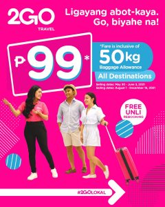 2GO Travel P99 Fare Jun21