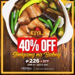 Kuya J Restaurant - Sinigang na Baboy for P226 (Was P377) via Central Delivery