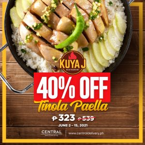 Kuya J Restaurant - Tinola Paella for P323 (Was P539) via Central Delivery