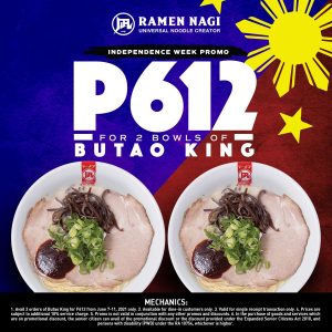 Ramen Nagi - 2 Bowls of Butao King for P612