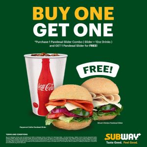 Subway - Buy 1 Get 1 Pandesal Slider Promo