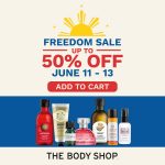 The Body Shop - Freedom Sale: Get Up to 50% Off