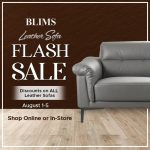 BLIMS - Leather Sofa Flash Sale