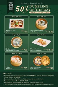 Tim Ho Wan - Get 50% Off Dumpling of the Day Promo