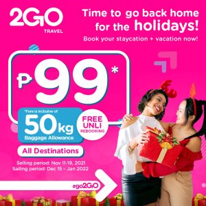 2GO Travel - P99 Sale