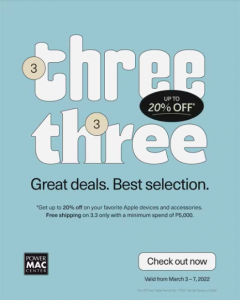 Power Mac Center - 3.3 Sale: Get Up to 20% Off