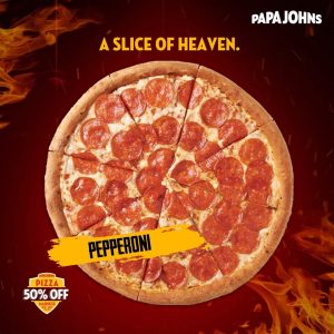 Papa John's - 50% Off Pizza Madness Promo 3 Papa John's - 50% Off Pizza Madness Promo
