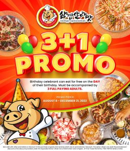 Samgyupsalamat - 3+1 Birthday Promo