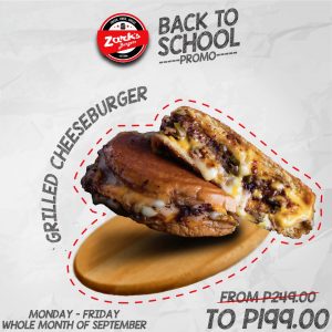 Zark's Burgers - Back To School Promo 3 Zark's Burgers - Back To School Promo