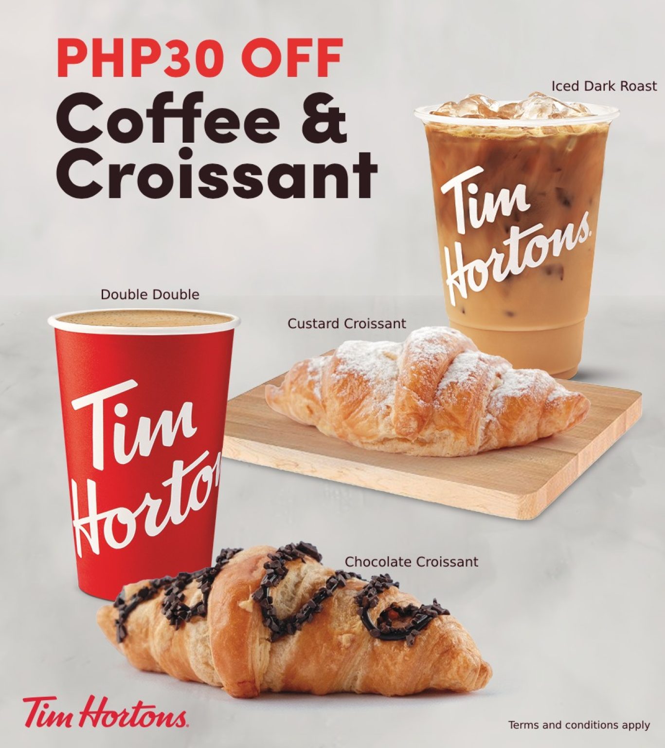 Tim Hortons - Bagel and Croissant Combo | Deals Pinoy