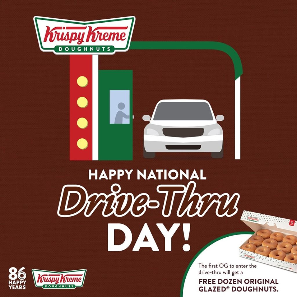 Krispy Kreme - National Drive-Thru Day Promo | Deals Pinoy