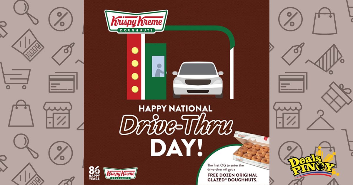 Krispy Kreme National DriveThru Day Promo Deals Pinoy