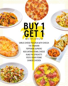 California Pizza Kitchen Food Truck Buy 1 Get 1 Deal