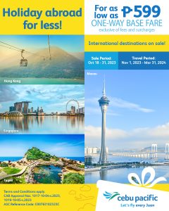 Cebu Pacific International Seat Sale 