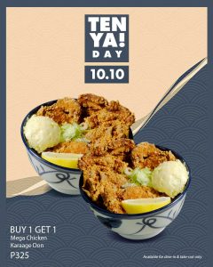 Tenya Day Buy 1 Get 1 Promo Tenya Day Buy 1 Get 1 Promo
