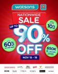 Sale, Sale, Sale! 22 Watsons Nationwide Sale