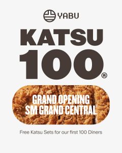 Yabu SM Grand Central Opening Promo