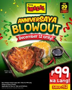 Mang Inasal AnniverSAYA Blowout Promo