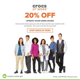 Save 20% Off on all Work-style Footwear @ Crocs