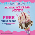 National Ice Cream Month: FREE Value Scoop @ Baskin-Robbins