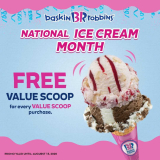 National Ice Cream Month: FREE Value Scoop @ Baskin-Robbins