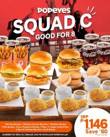 Save Up To ₱171 with the Squad Bundles @ Popeye’s