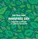 First Ever #InnisfreeDay, up to 50% Off on Selected Products @ Innisfree